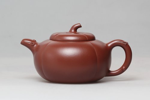魏治国紫砂壶 柿圆 