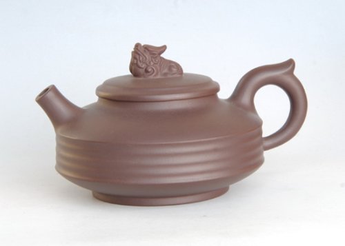 李彬紫砂壶 玉带祥龙 