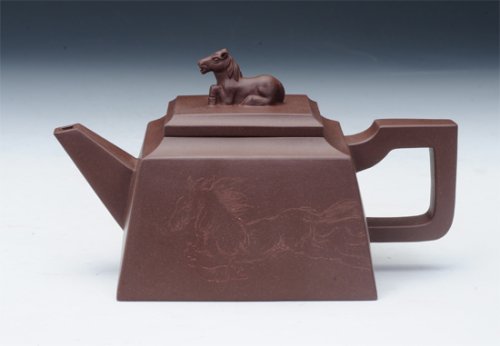 陈永付紫砂壶 一马当先 