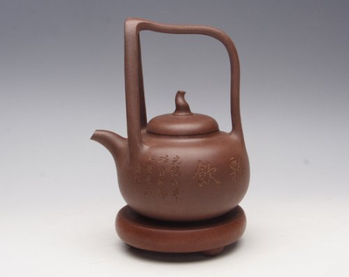 张建生紫砂壶 心舟扁提 