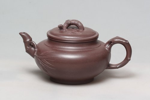 王育春紫砂壶 紫玉飘香壶 