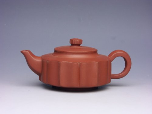 李利紫砂壶 菱花 