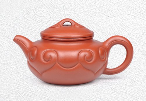 鲁卫芳紫砂壶 仿古如意 