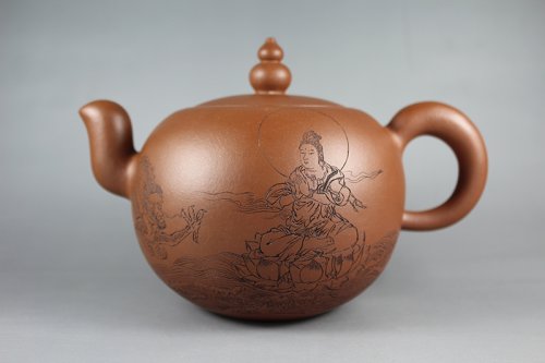 张黎强紫砂壶 大佛珠壶 