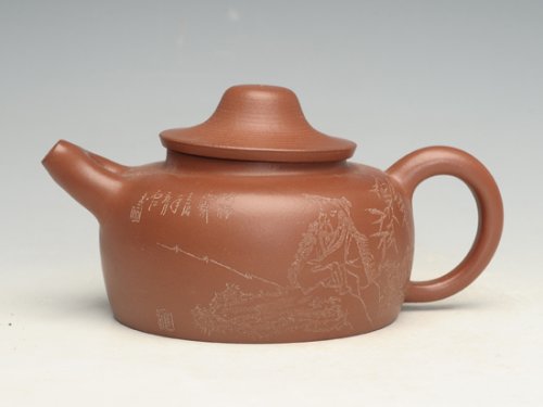 张佩紫砂壶 渔翁情趣   容量：450cc 
