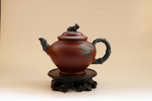 李美玲紫砂壶 彩竹 