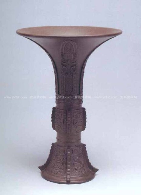 杨勤芳紫砂壶 仿鸣远花觚 