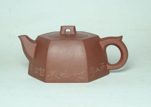 陈淑芬紫砂壶 六方井栏 