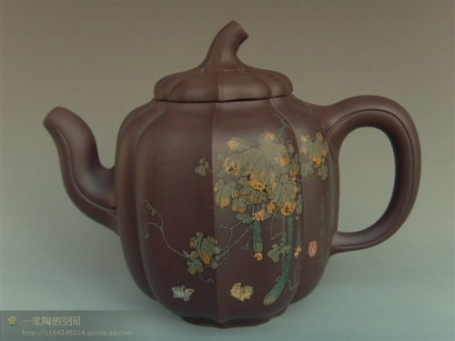 李经强紫砂壶 金瓜农家乐 