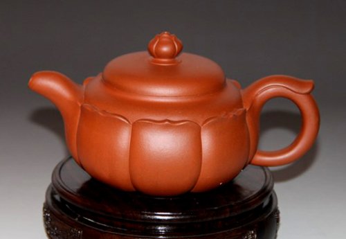 张芳紫砂壶 莲花 