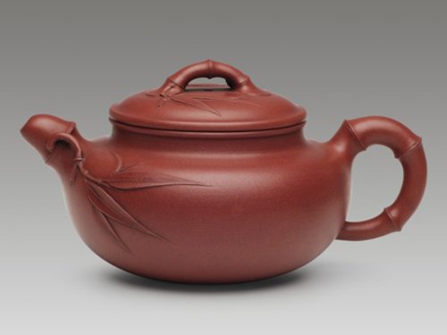 许敏芳紫砂壶 竹仿古 