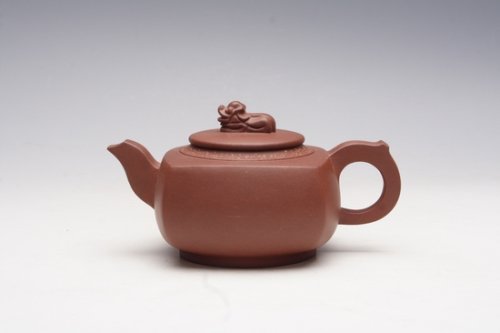 周军强紫砂壶 四方瑞兽 