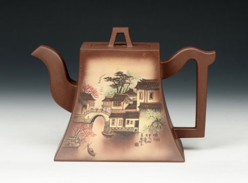 徐娟紫砂壶 方中 