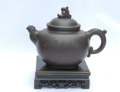 许锡根紫砂壶 龙起浪涌 