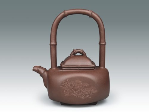 姜建荣紫砂壶 沁运提梁 