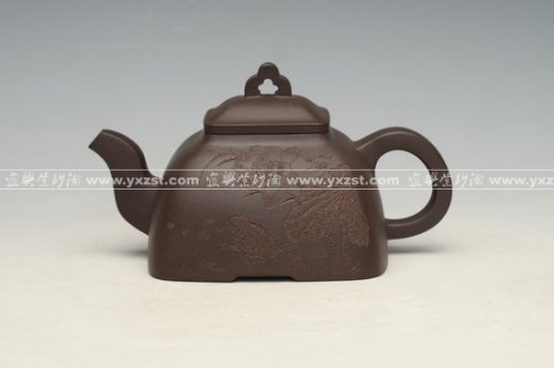 吕小华紫砂壶 四方孤菱 
