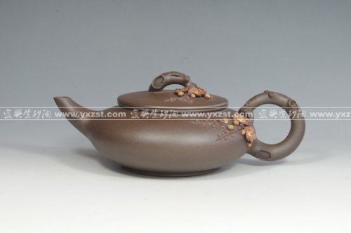 吴开浒紫砂壶 花枝俏 