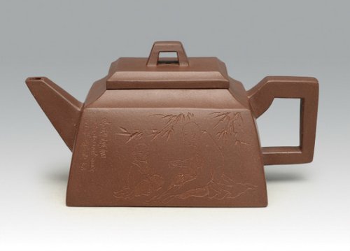 范寿昌紫砂壶 方尊 拷贝 