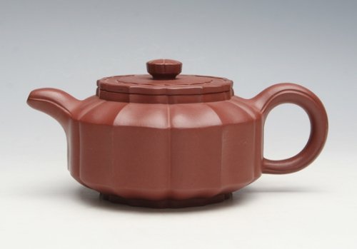 王丽紫砂壶 菱花 