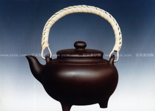 陈亚萍紫砂壶 吉祥提梁 