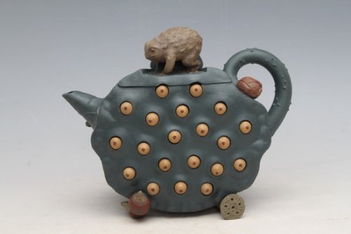 冯小根紫砂壶 蛤藕莲心 