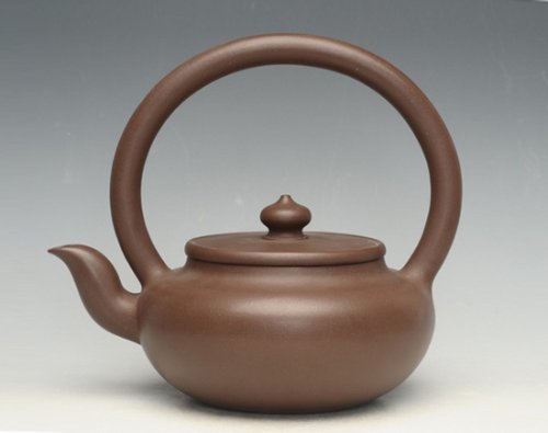 蒋勇紫砂壶 旭茂提梁 2010年手工制陶大赛一等奖 