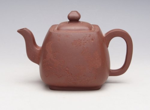 陆仕兴紫砂壶 四方拱顶 