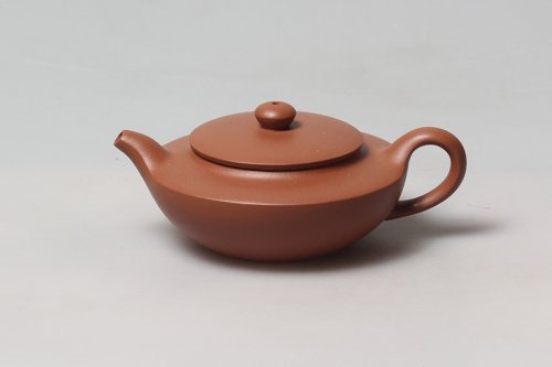 陈艳紫砂壶 汉扁 