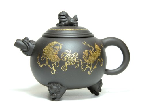 姜建荣紫砂壶 狮鼎 