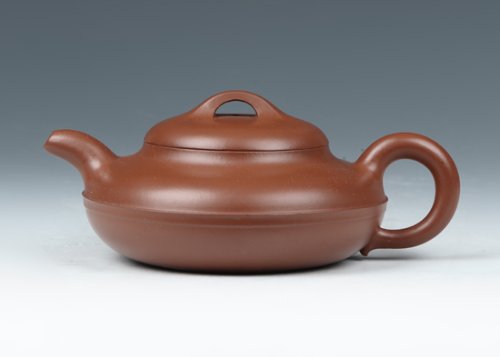 王丽紫砂壶 双线如意 