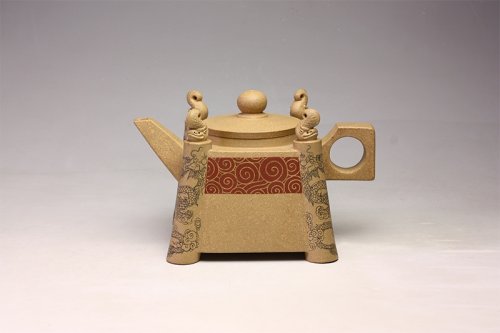 贺洪梅紫砂壶 八面玲珑 