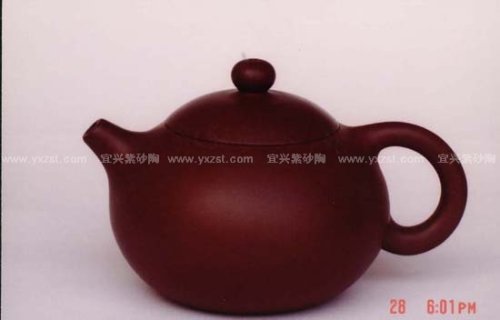 邢洪林紫砂壶 扁腹读壶 