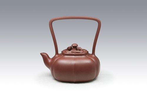 季益顺紫砂壶 汉风提梁 