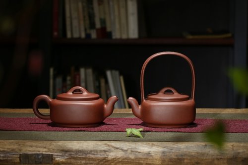 濮晨紫砂壶 规矩对壶 