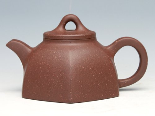 周奇鸣紫砂壶 六方半瓢壶（程艳 ... 