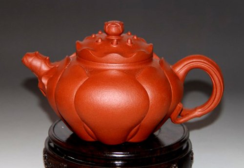 张芳紫砂壶 荷花莲心 