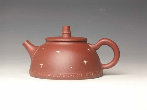 吴春华紫砂壶 星光灿烂  青水泥 