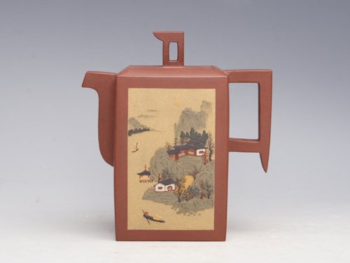 浦兮凤紫砂壶 四方玉柱 280CC 