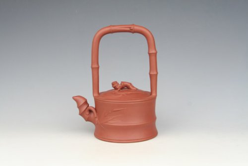 陈玉兰紫砂壶 竹节提梁 