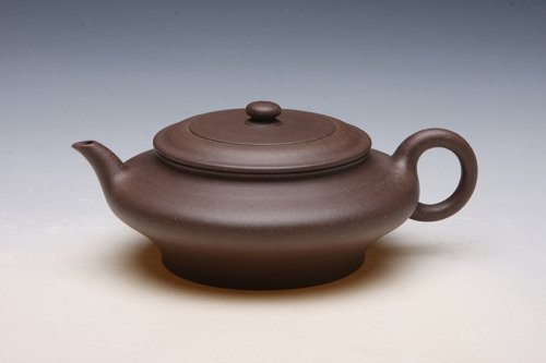 吴东瑾紫砂壶 虚扁 