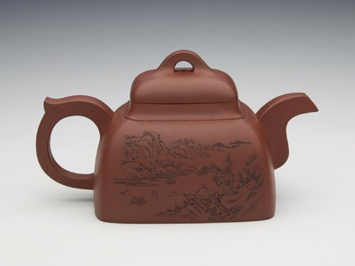 高燕紫砂壶 四方 