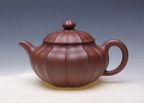 赵霞紫砂壶 筋纹宫灯 