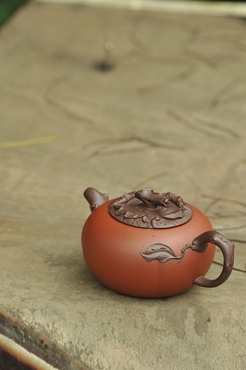 范永叶紫砂壶 柿缘-场景照 
