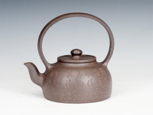 杨春根紫砂壶 大彬提梁 