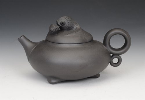 庄涵紫砂壶 如鱼得水 