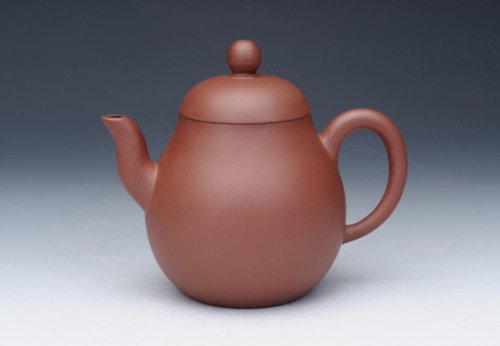 吴卫军紫砂壶 梨形壶 清水泥 