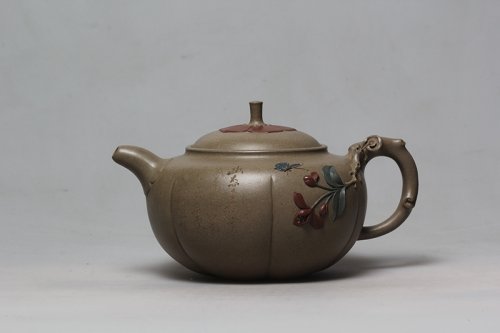 王利娟紫砂壶 海棠如意 