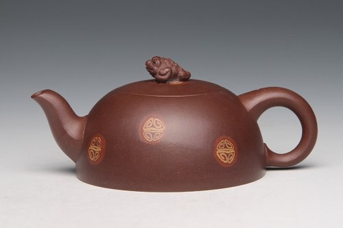 濮晨紫砂壶 金蟾 