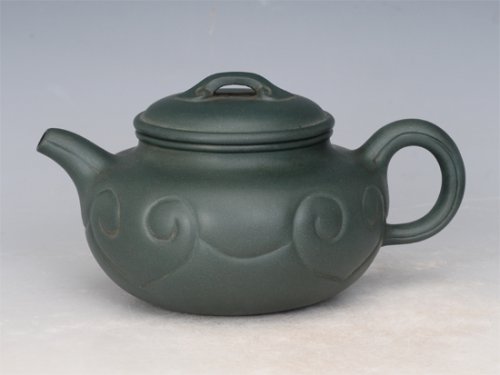 任祁英紫砂壶 仿古如意 