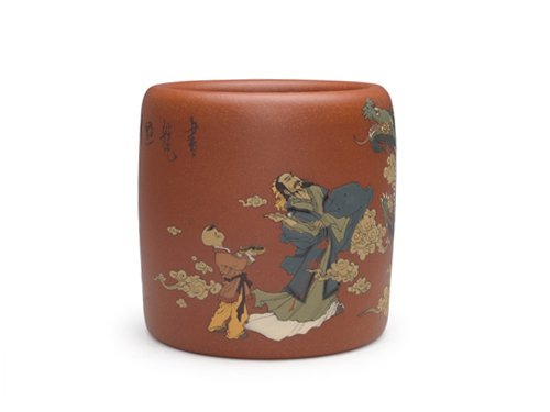 李经强紫砂壶 画龙点睛 